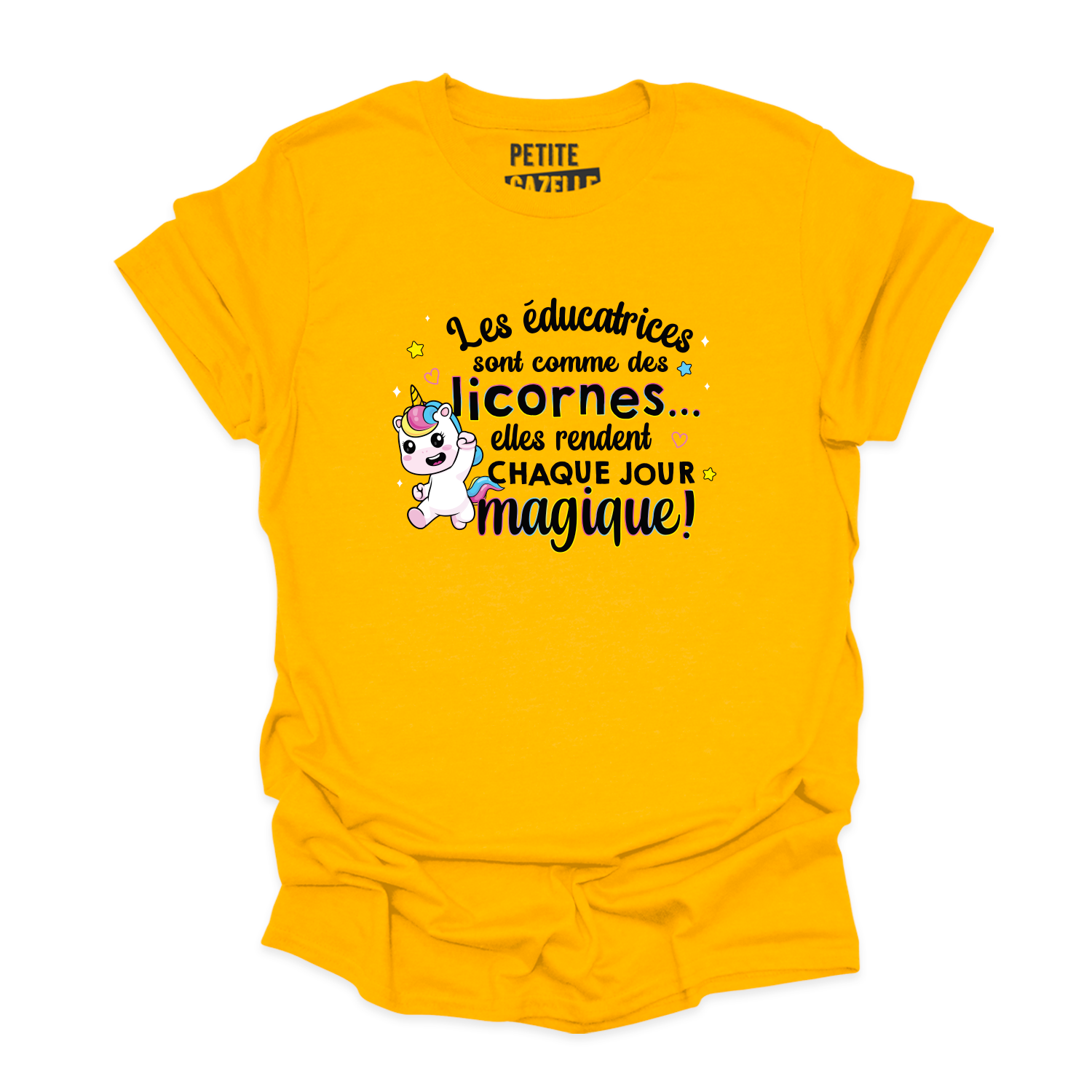 T-SHIRT COL ROND | Les éducatrices sont comme des licornes