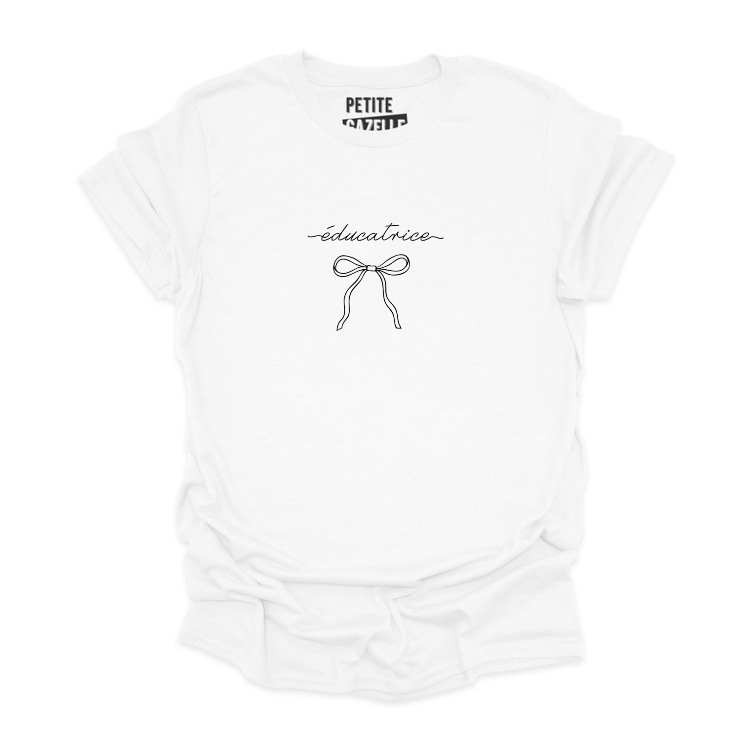 T-SHIRT COL ROND | Éducatrice Ruban