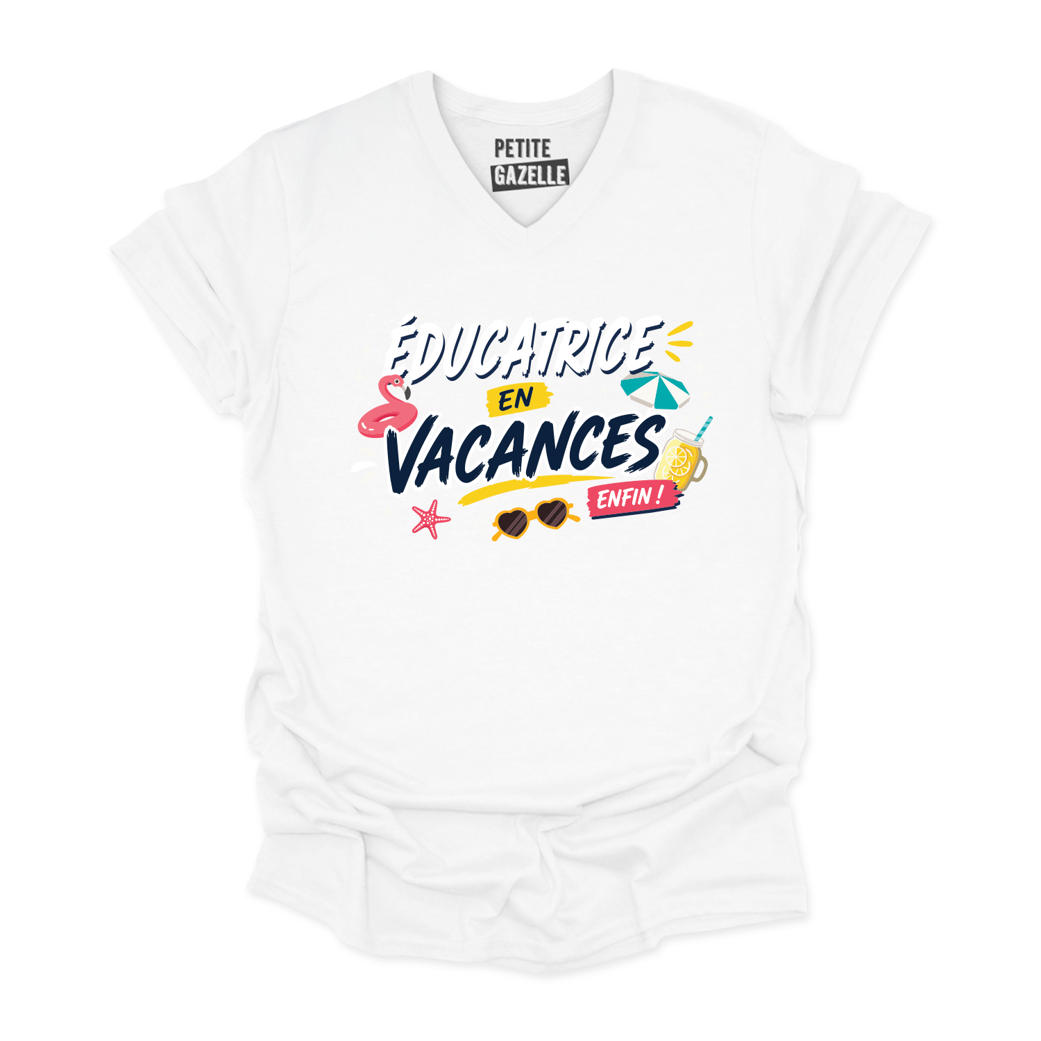 TSHIRT COL en V | Éducatrice en vacances