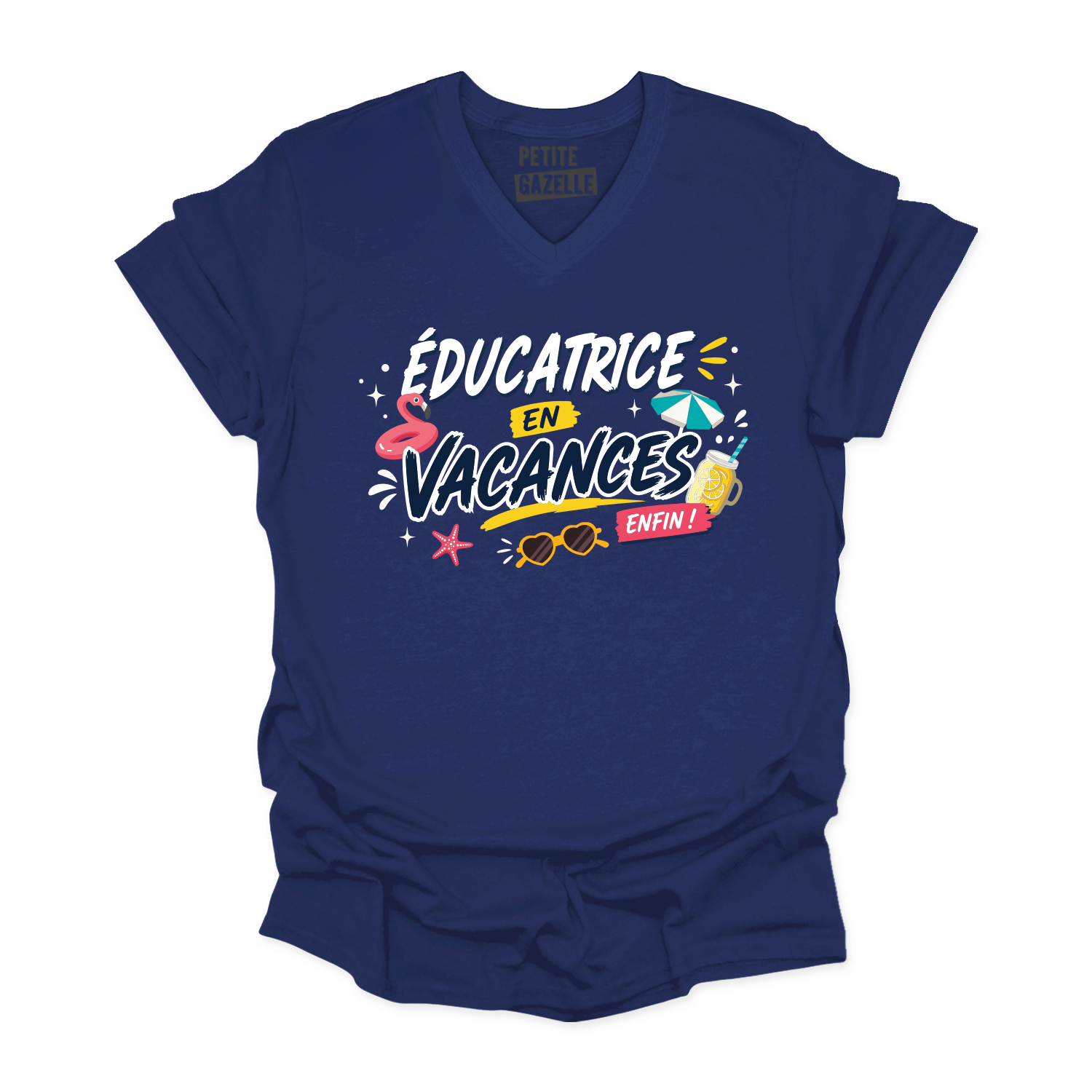 TSHIRT COL en V | Éducatrice en vacances