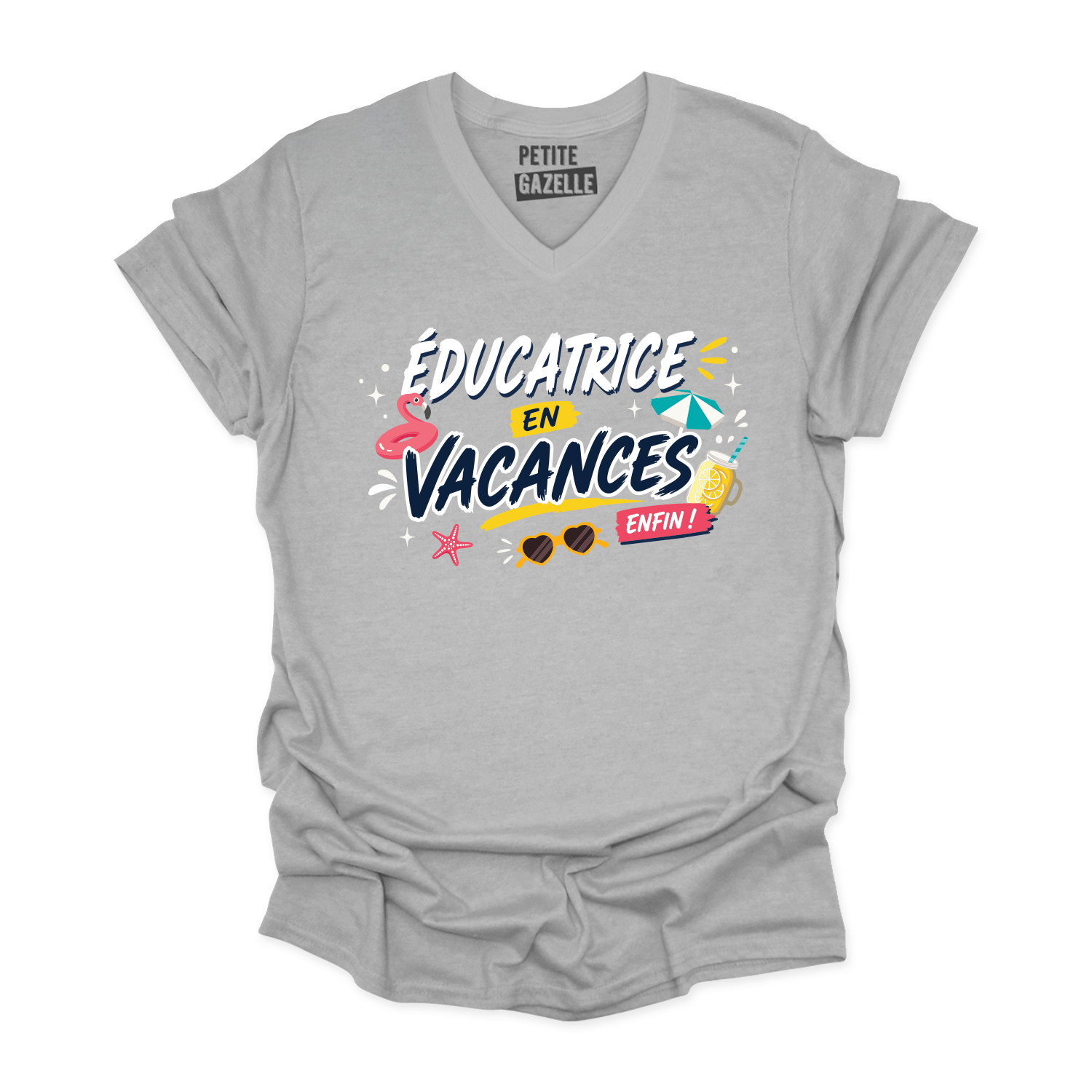 TSHIRT COL en V | Éducatrice en vacances