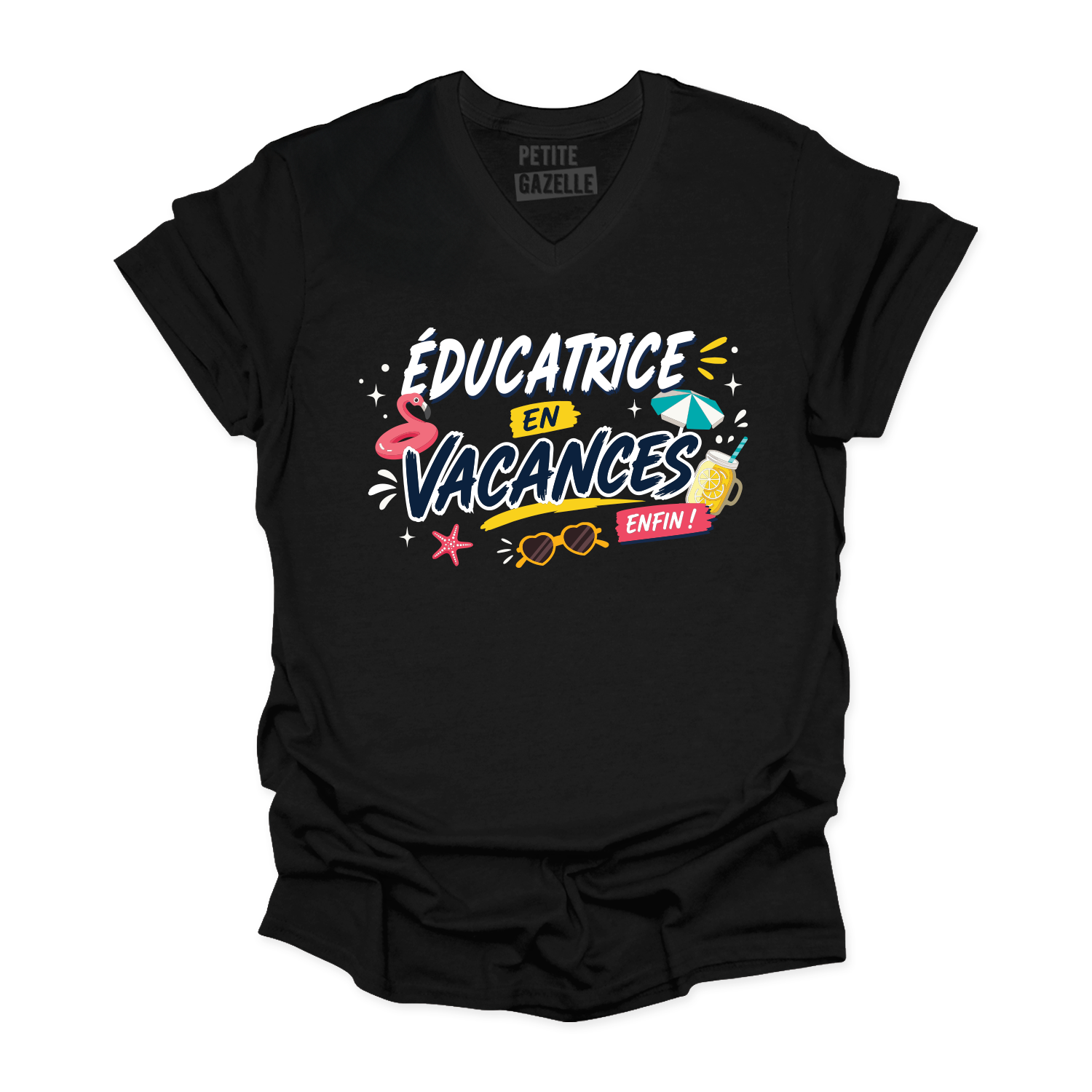 TSHIRT COL en V | Éducatrice en vacances
