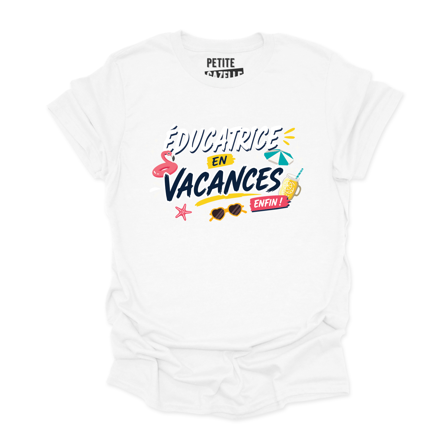 T-SHIRT COL ROND | Éducatrice en vacances