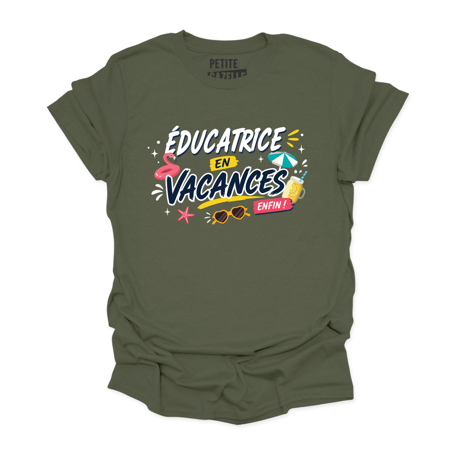 T-SHIRT COL ROND | Éducatrice en vacances