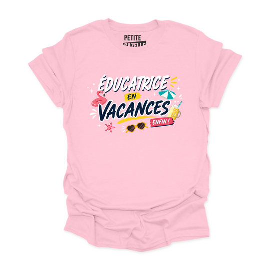 T-SHIRT COL ROND | Éducatrice en vacances