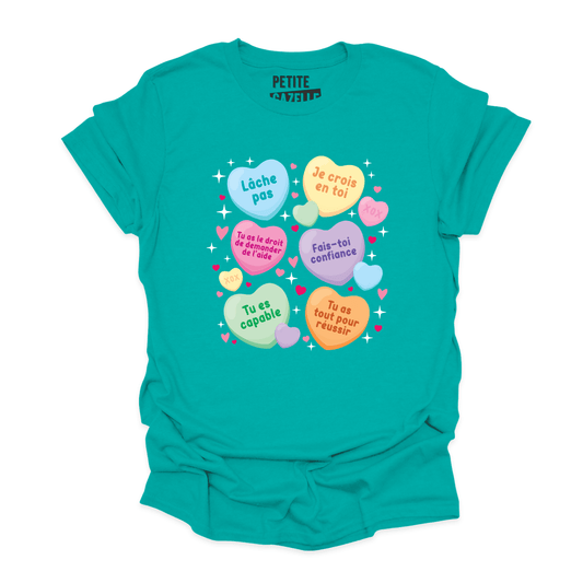 T - SHIRT COL ROND | Encouragements - T-shirt Unisexe Col Rond - Petite Gazelle Atelier