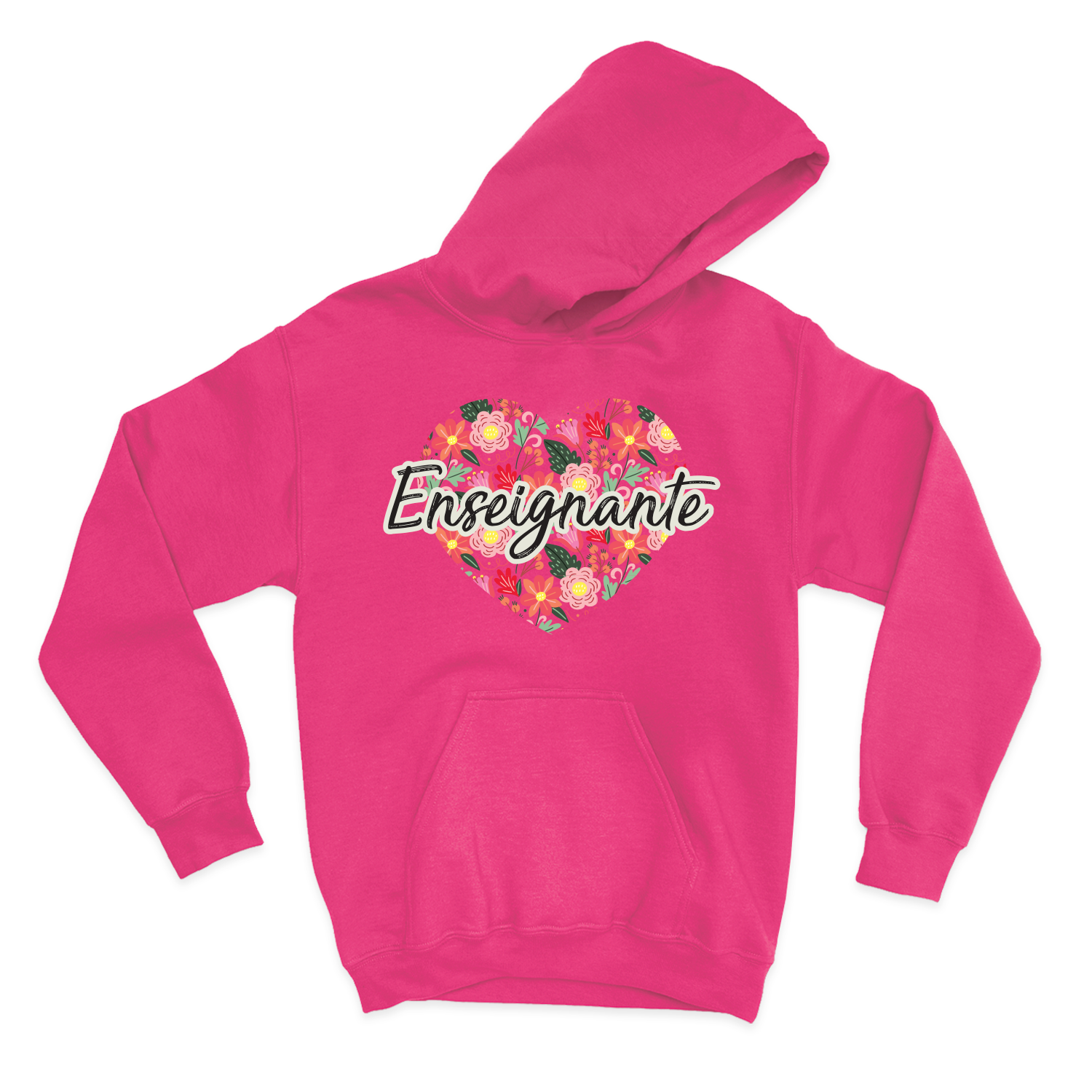 HOODIE | Enseignante Coeur & Fleurs