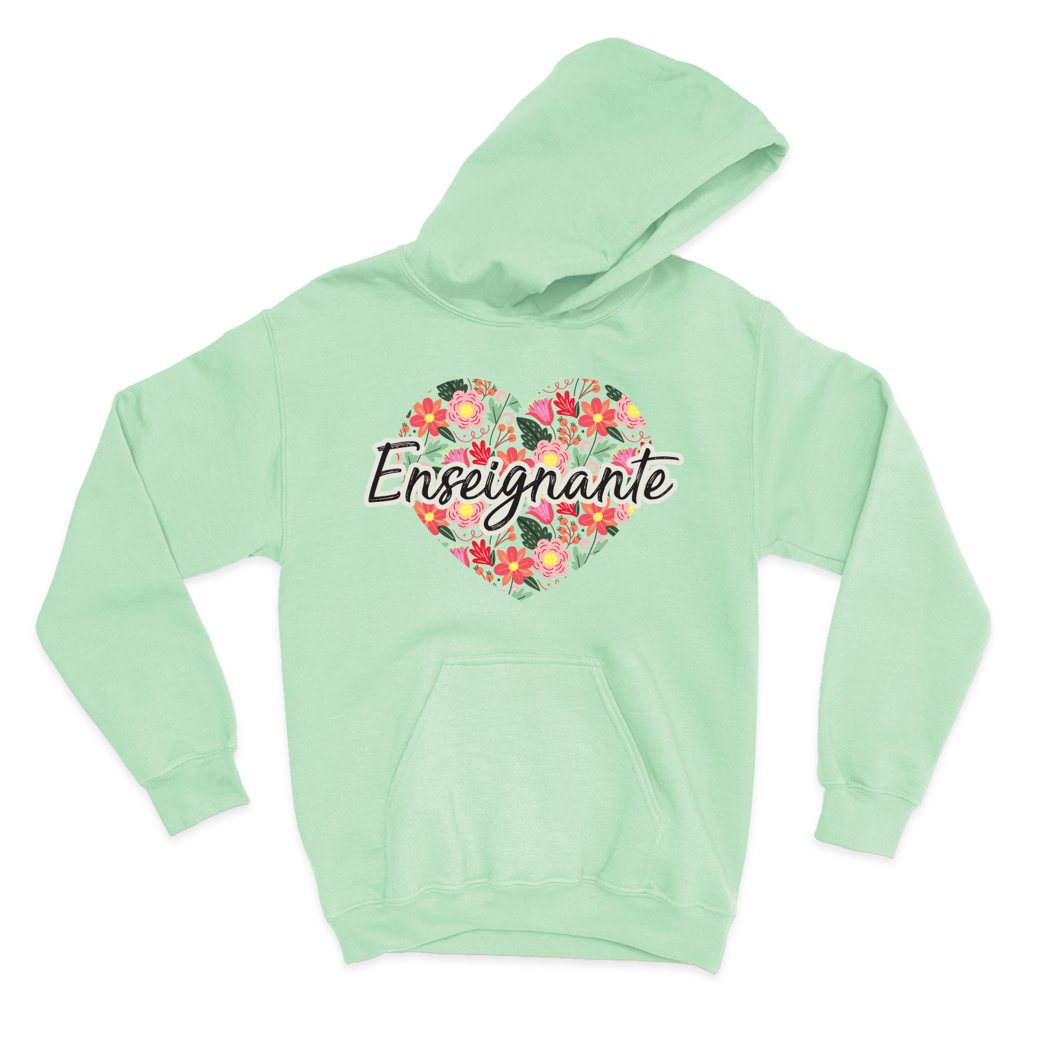 HOODIE | Enseignante Coeur & Fleurs