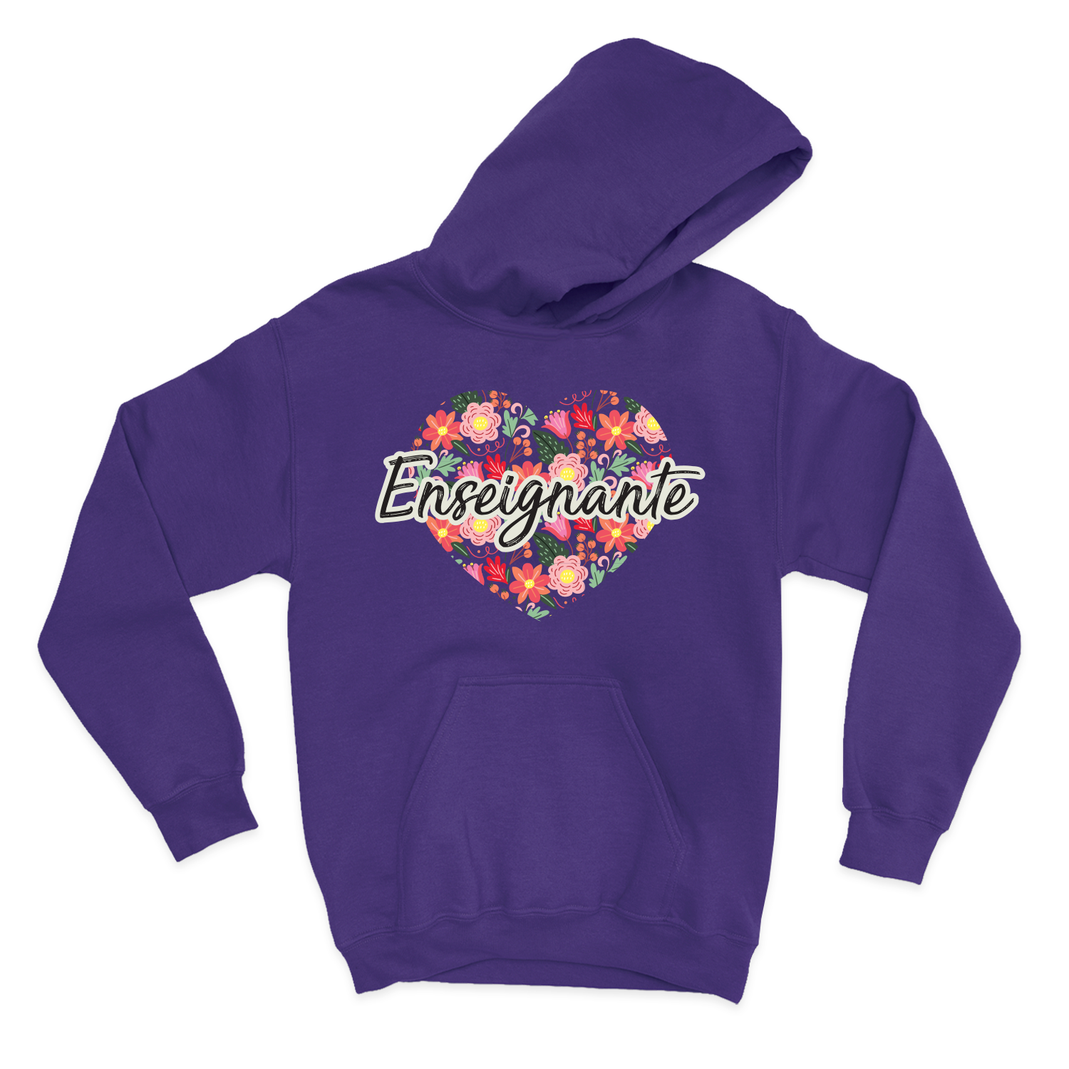 HOODIE | Enseignante Coeur & Fleurs