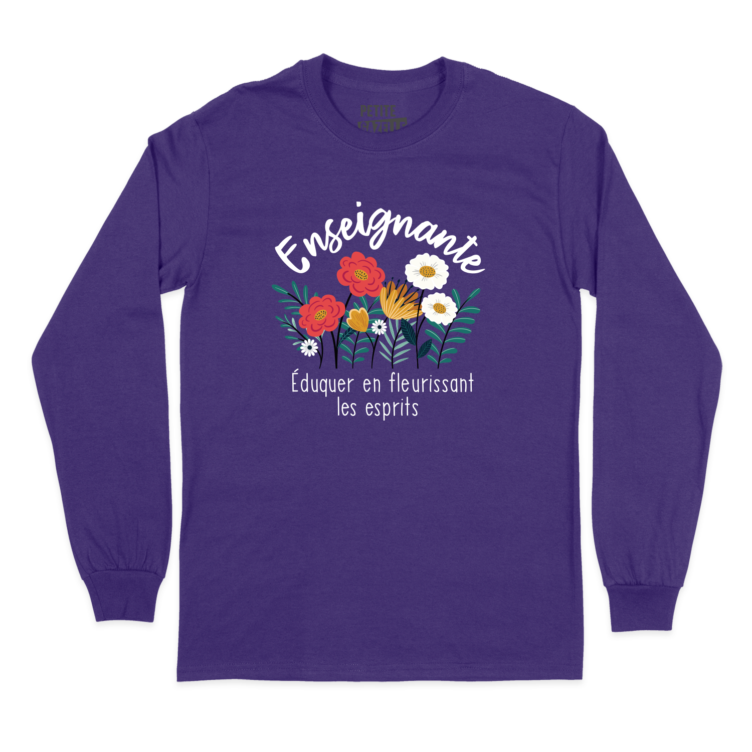 T-SHIRT À MANCHES LONGUES | Enseignante, Fleurir les esprits