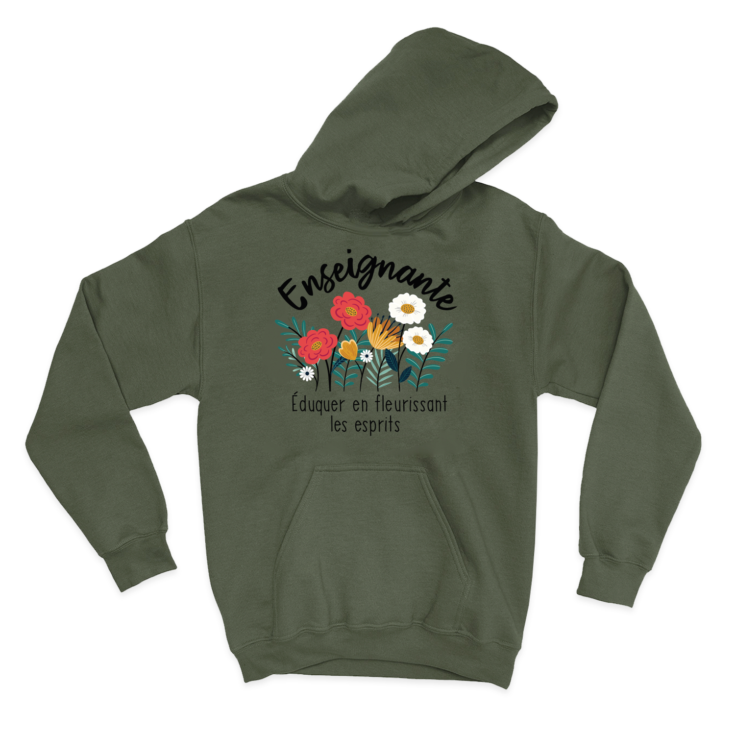 HOODIE | Enseignante, Fleurir les esprits