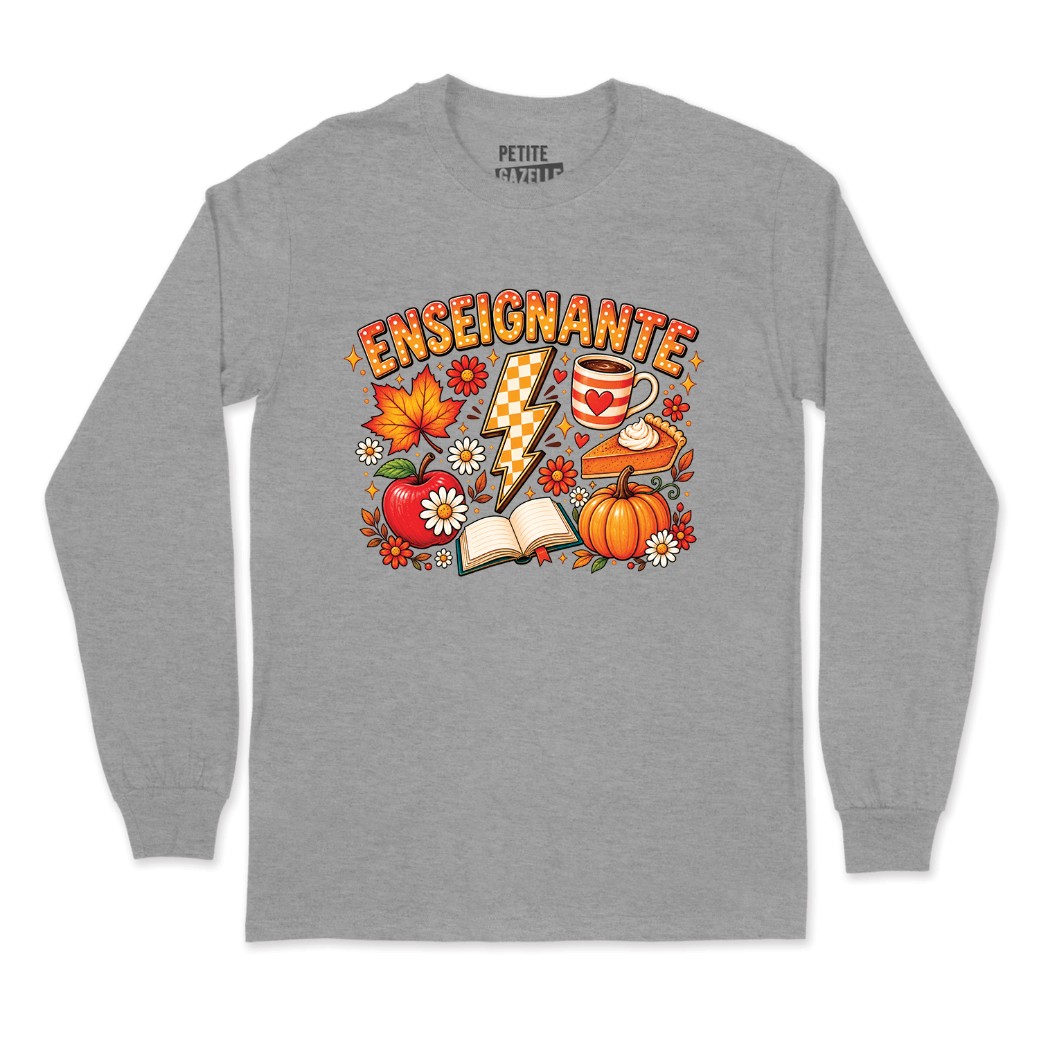 T-SHIRT À MANCHES LONGUES | Enseignante Automne