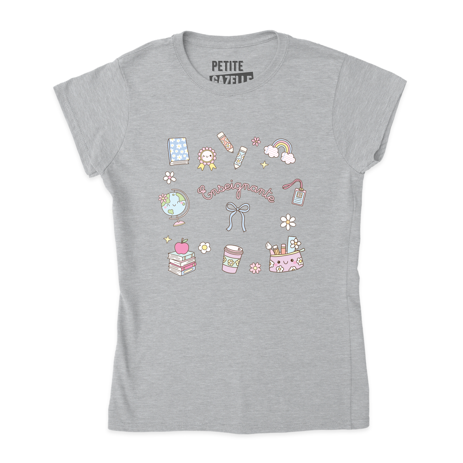 TSHIRT AJUSTÉ | Enseignante Pastel