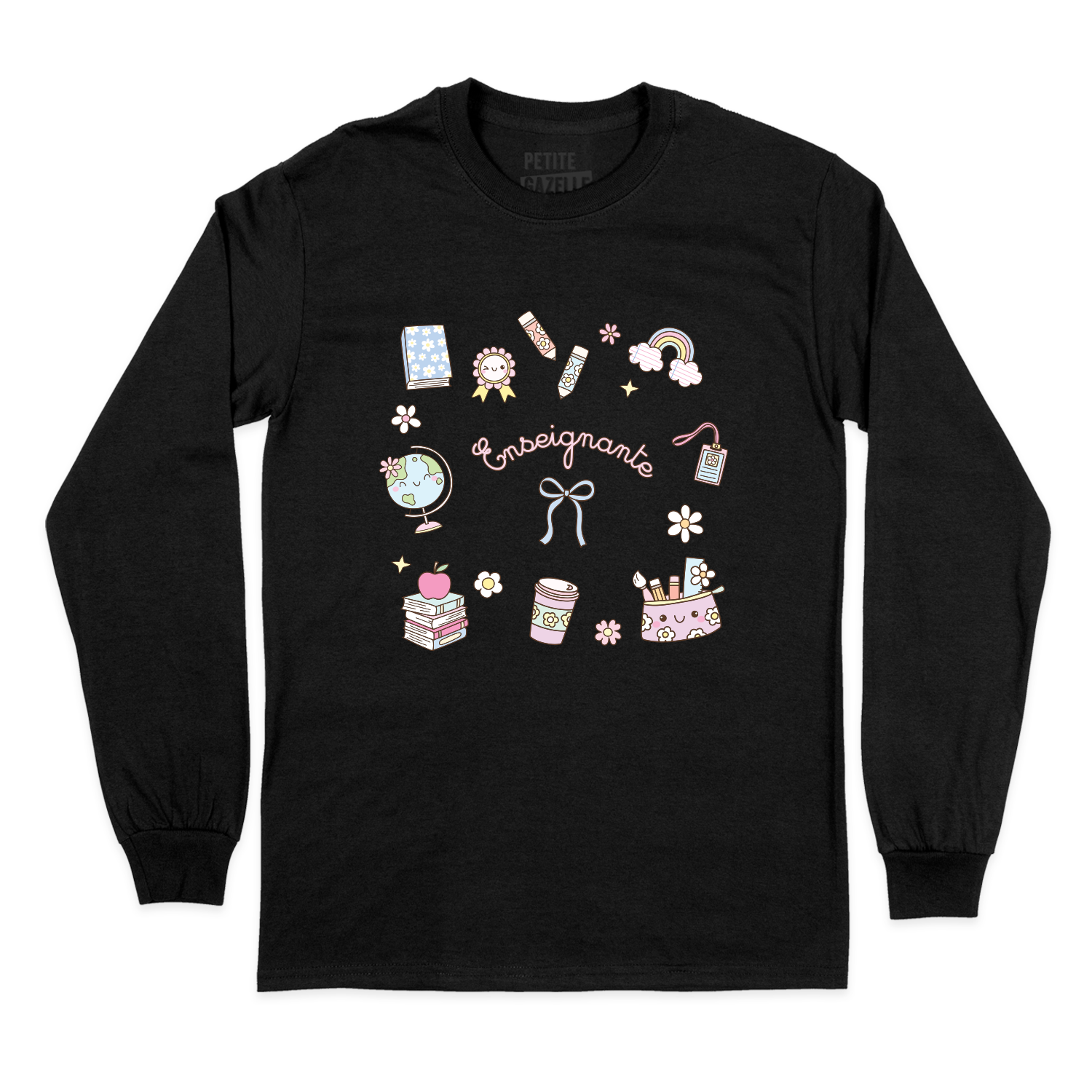 T-SHIRT À MANCHES LONGUES | Enseignante Pastel