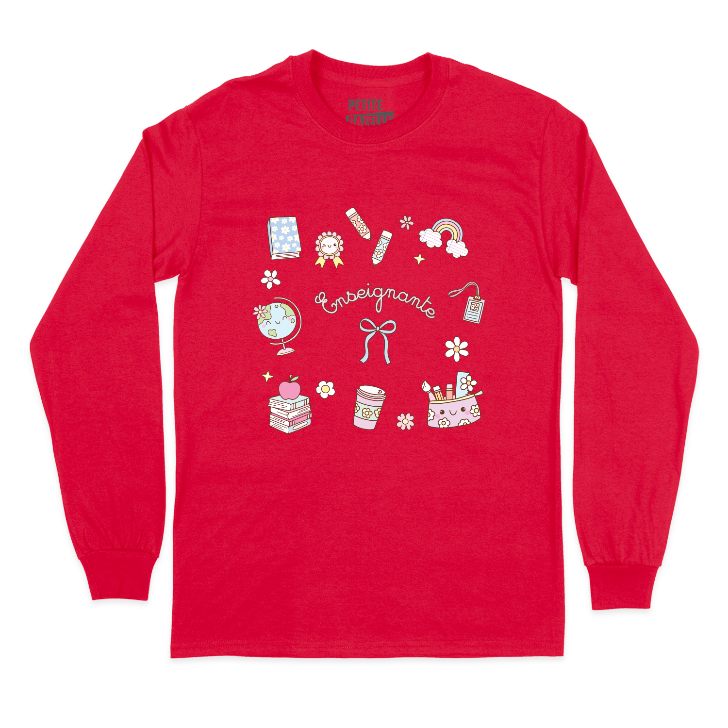 T-SHIRT À MANCHES LONGUES | Enseignante Pastel