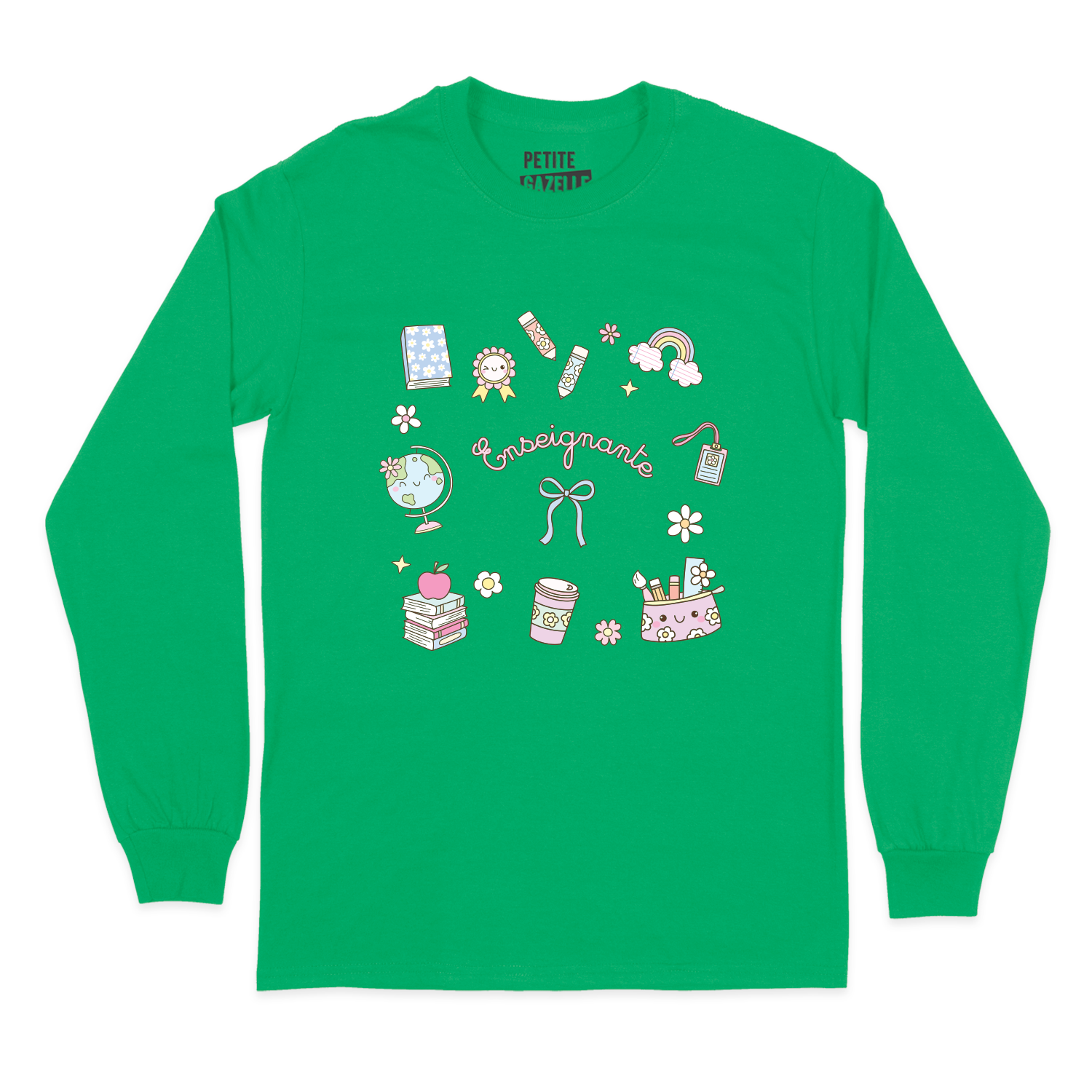 T-SHIRT À MANCHES LONGUES | Enseignante Pastel