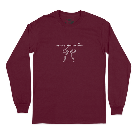 T-SHIRT À MANCHES LONGUES | Enseignante Ruban