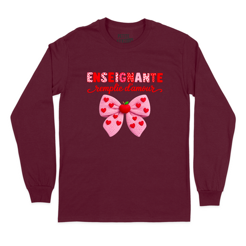 T-SHIRT À MANCHES LONGUES | Enseignante Tricotée