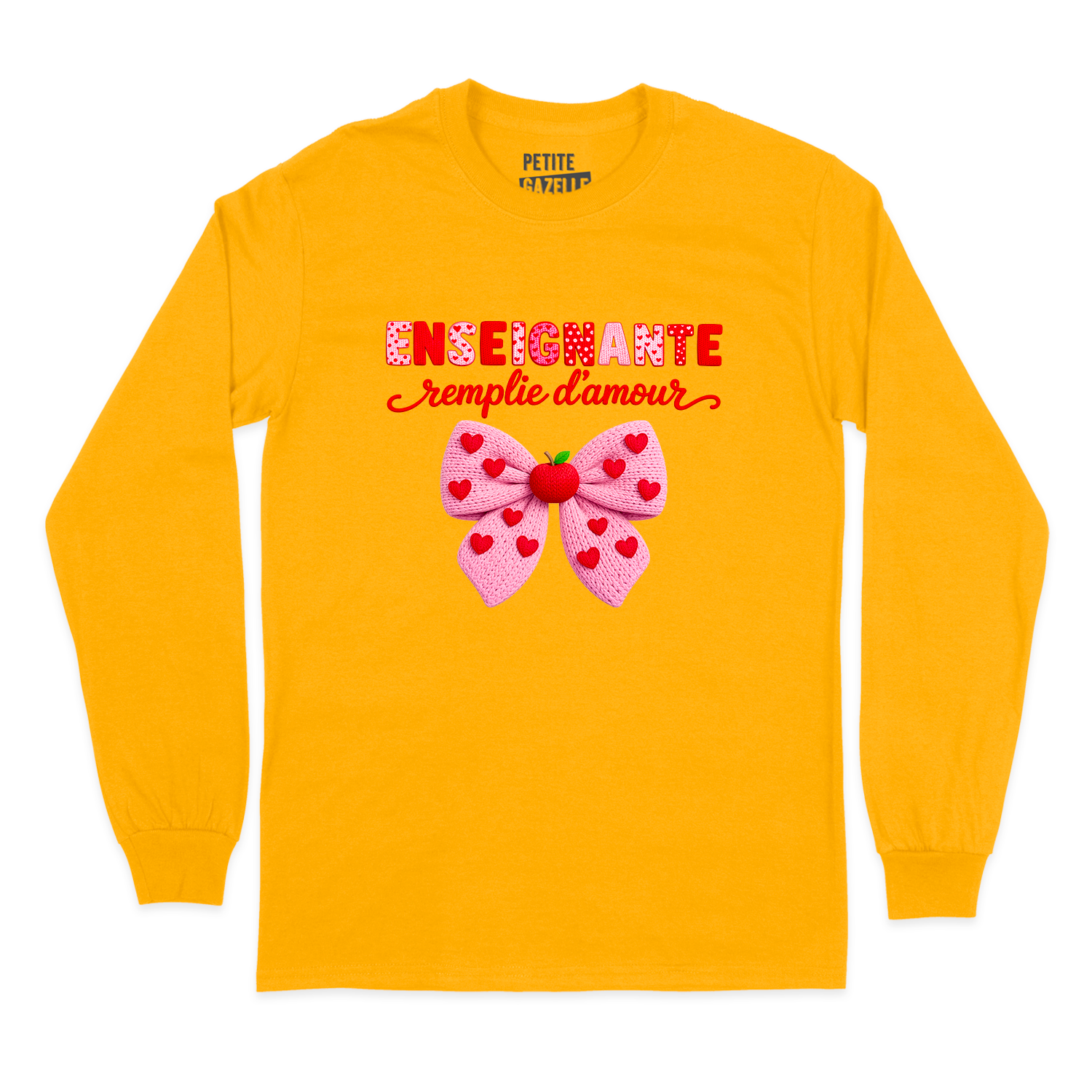 T-SHIRT À MANCHES LONGUES | Enseignante Tricotée