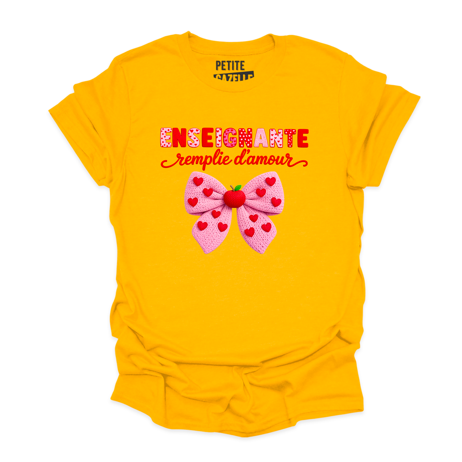 T-SHIRT COL ROND | Enseignante Tricotée