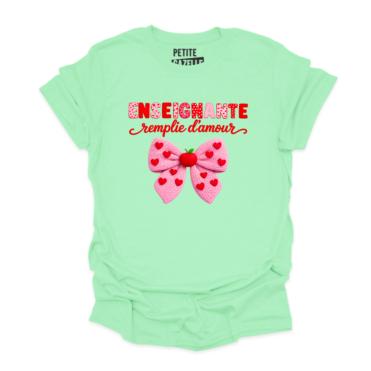 T-SHIRT COL ROND | Enseignante Tricotée