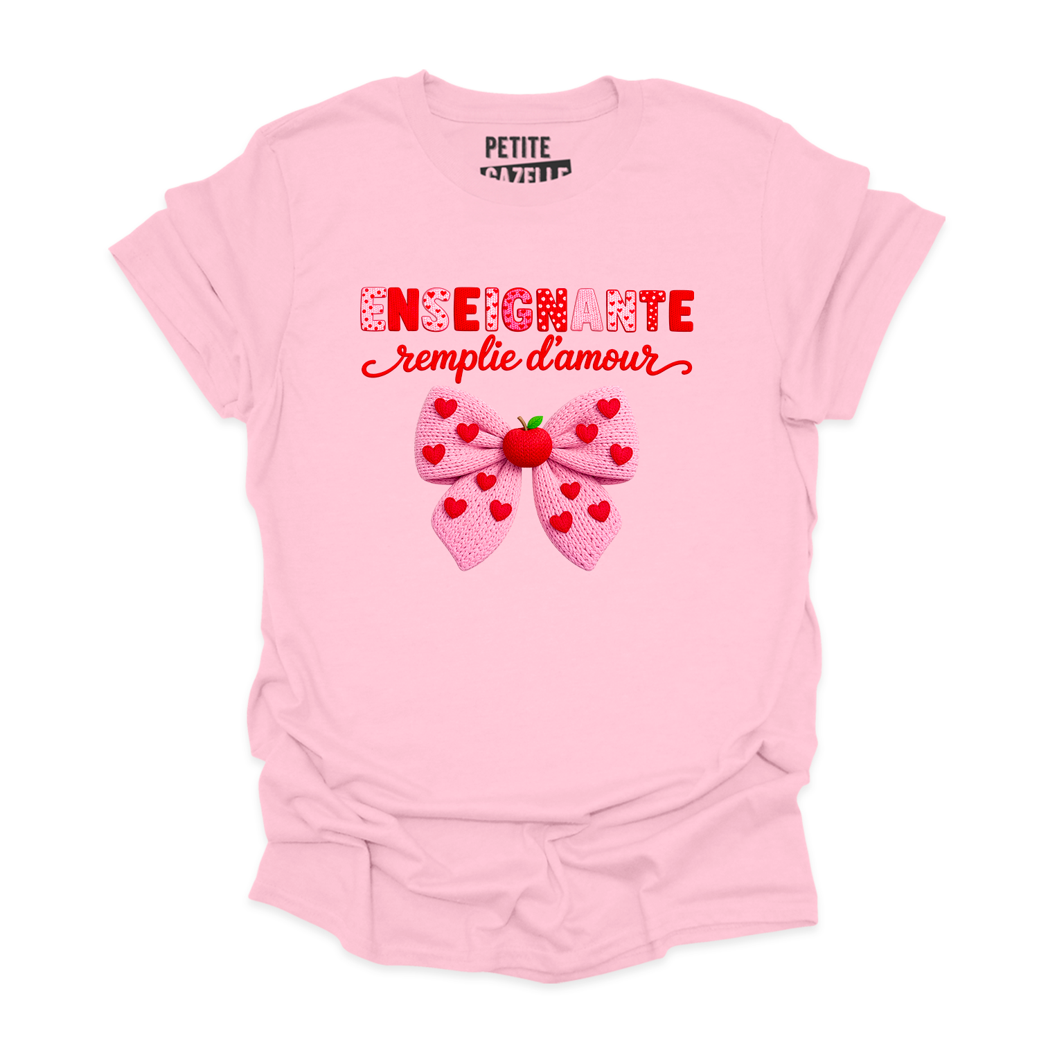 T-SHIRT COL ROND | Enseignante Tricotée