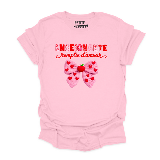 T-SHIRT COL ROND | Enseignante Tricotée