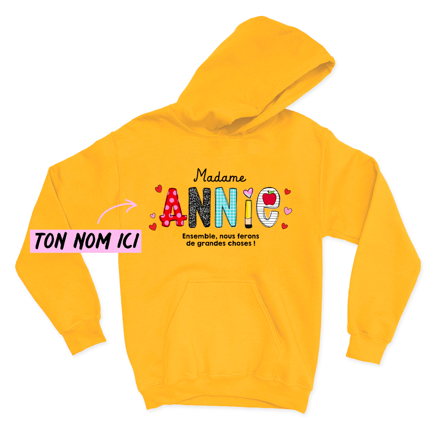 HOODIE | Ensemble, nous ferons de grandes choses !