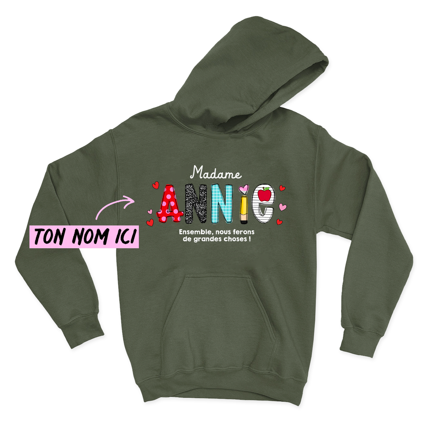 HOODIE | Ensemble, nous ferons de grandes choses !
