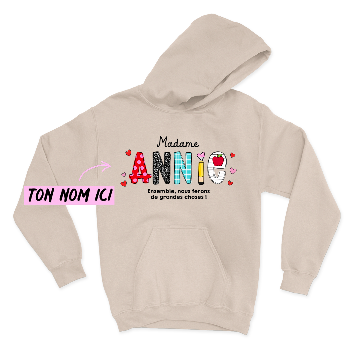 HOODIE | Ensemble, nous ferons de grandes choses !