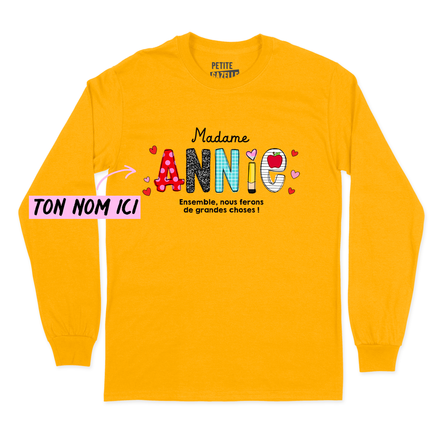 T-SHIRT À MANCHES LONGUES | Ensemble, nous ferons de grandes choses !