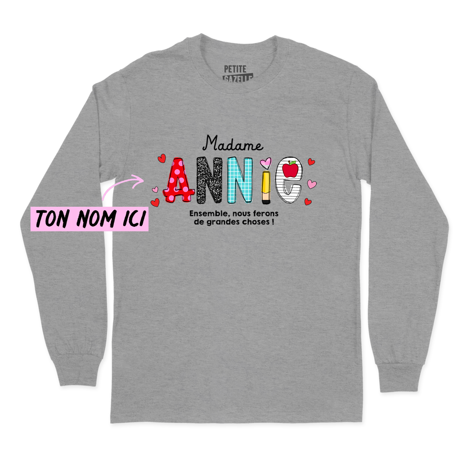 T-SHIRT À MANCHES LONGUES | Ensemble, nous ferons de grandes choses !