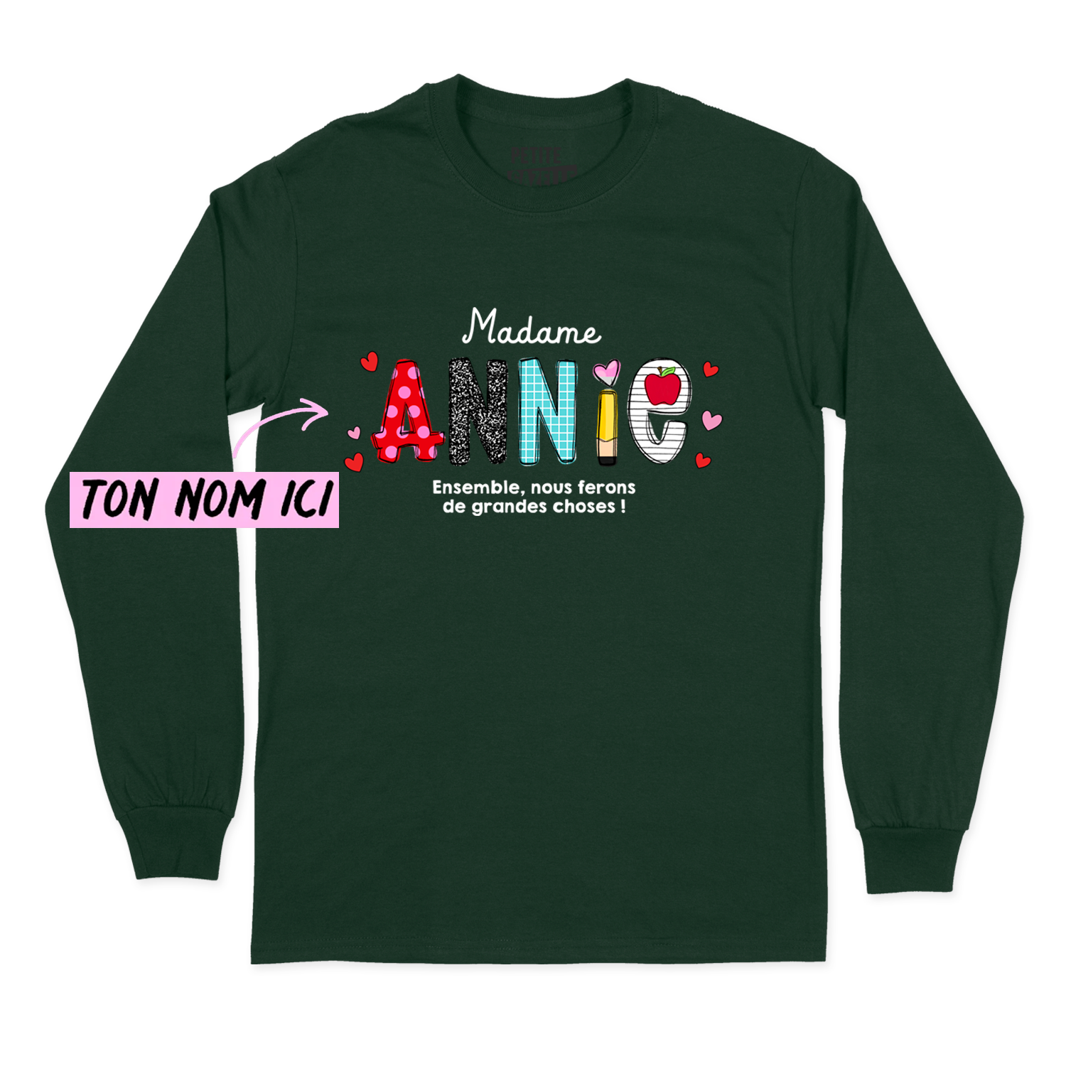 T-SHIRT À MANCHES LONGUES | Ensemble, nous ferons de grandes choses !
