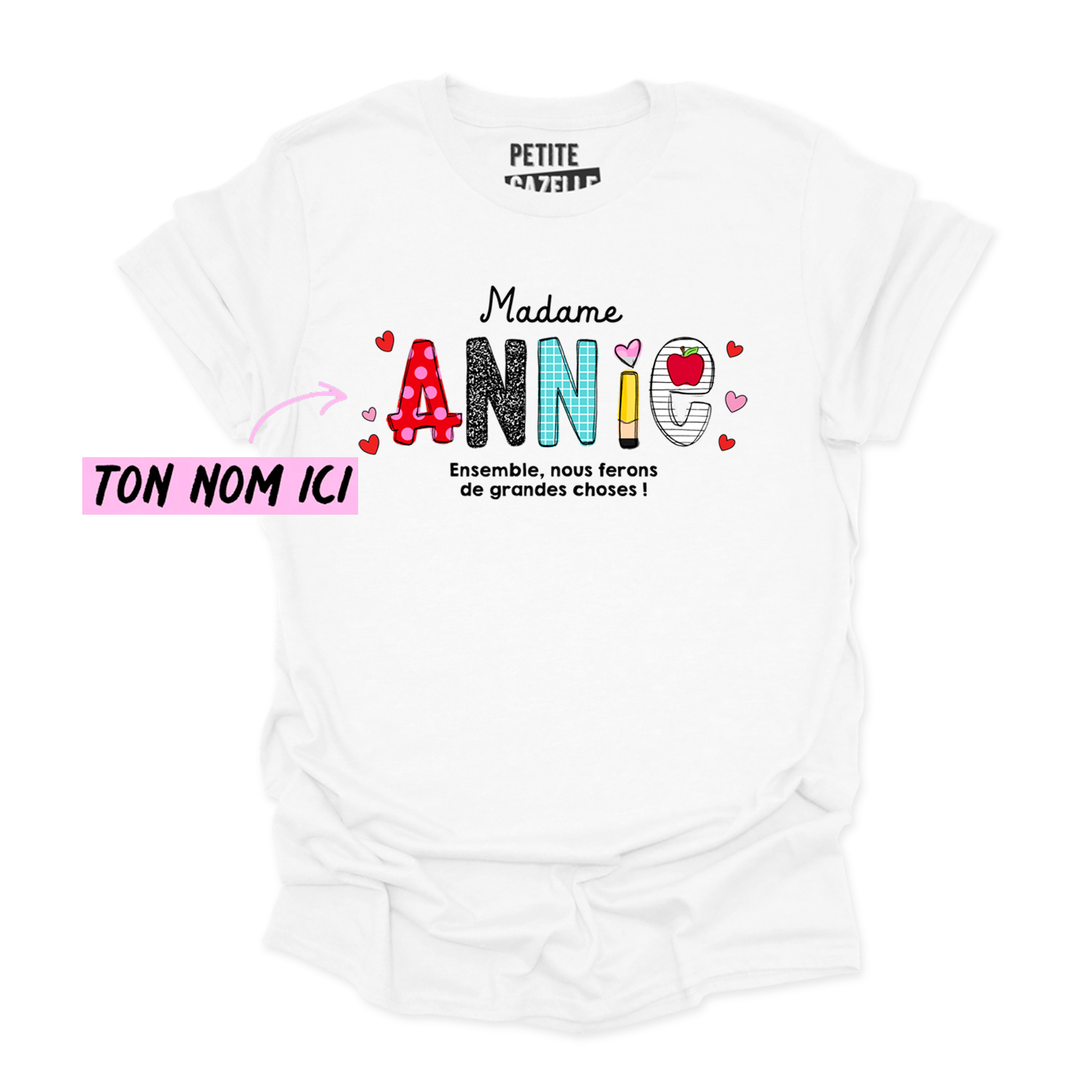 T-SHIRT COL ROND | Ensemble, nous ferons de grandes choses !