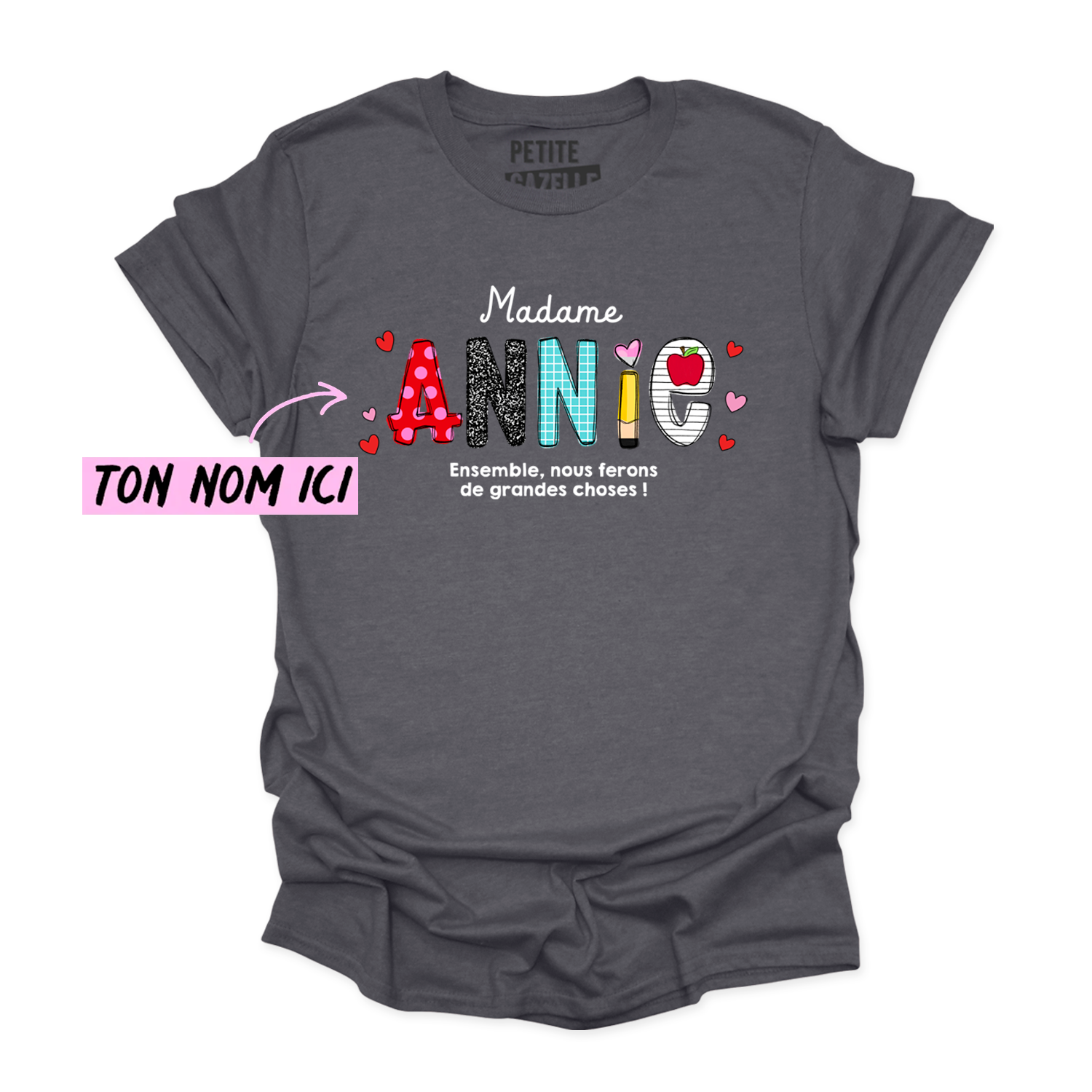 T-SHIRT COL ROND | Ensemble, nous ferons de grandes choses !