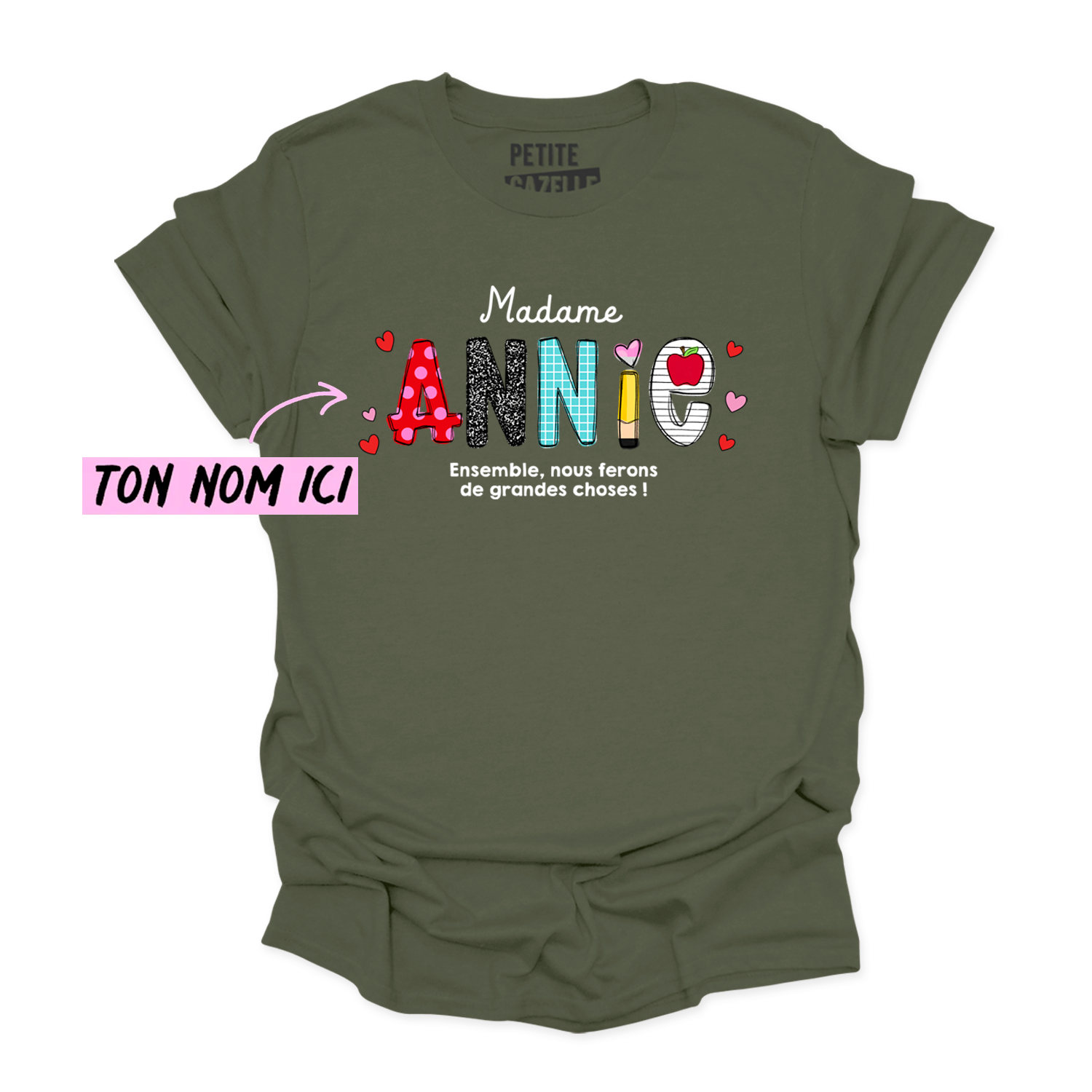 T-SHIRT COL ROND | Ensemble, nous ferons de grandes choses !