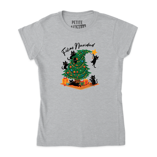 TSHIRT AJUSTÉ | Félins Navidad
