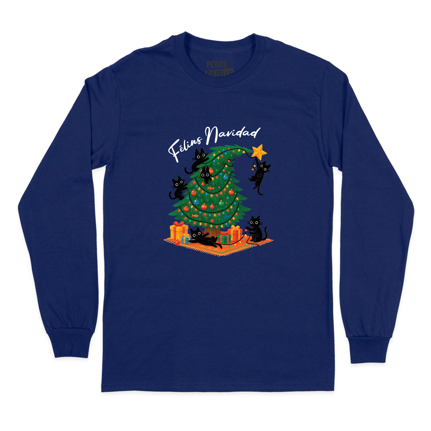T-SHIRT À MANCHES LONGUES | Félins Navidad