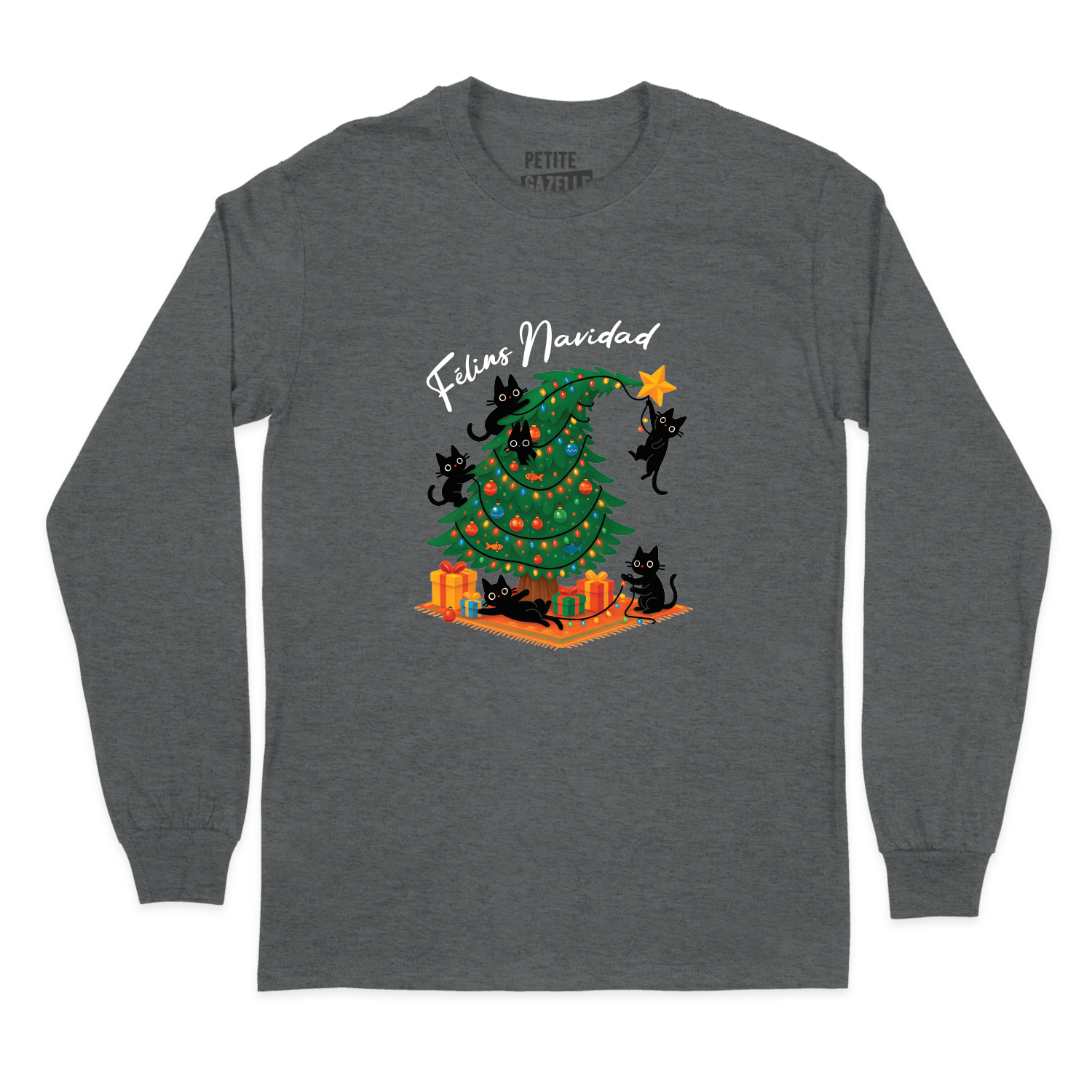 T-SHIRT À MANCHES LONGUES | Félins Navidad