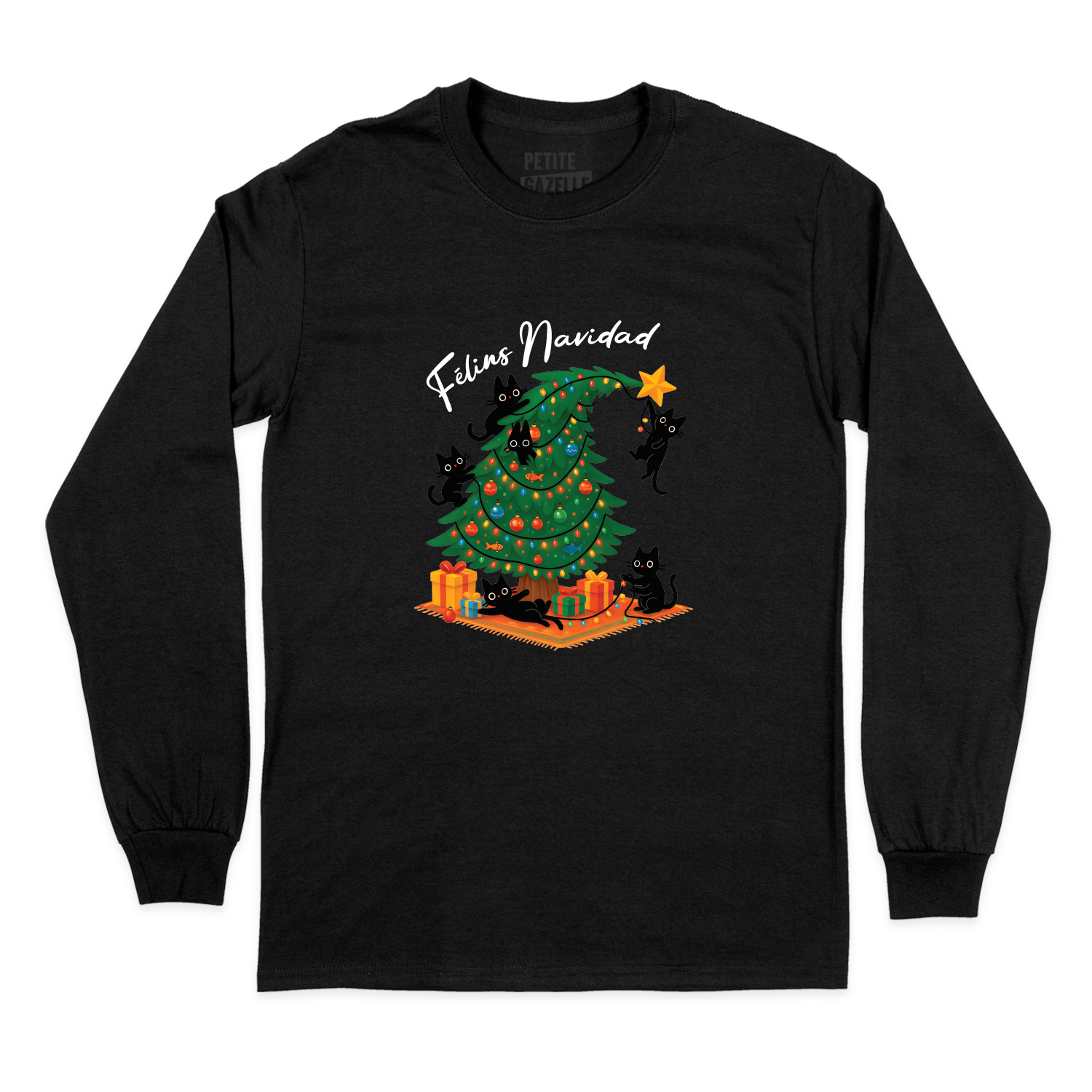 T-SHIRT À MANCHES LONGUES | Félins Navidad