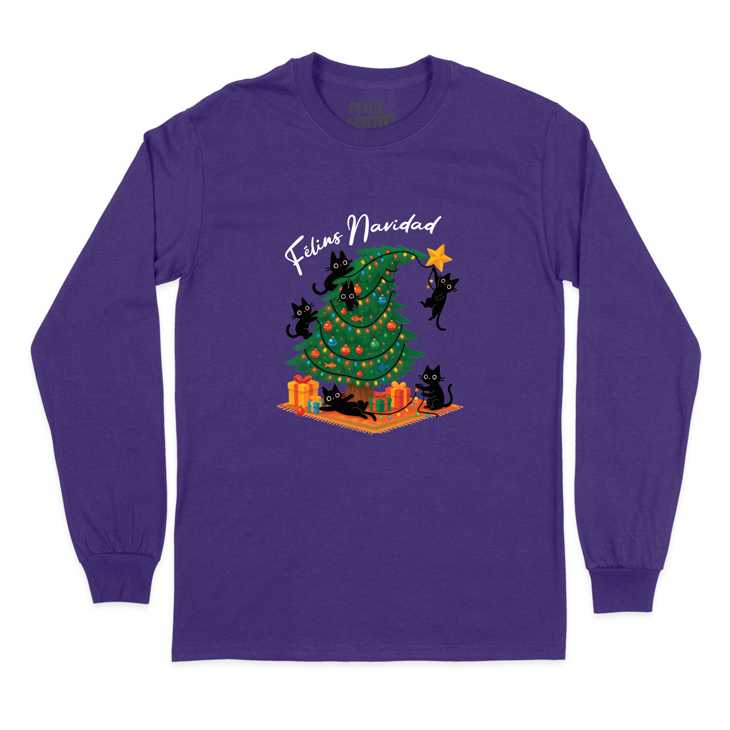 T-SHIRT À MANCHES LONGUES | Félins Navidad