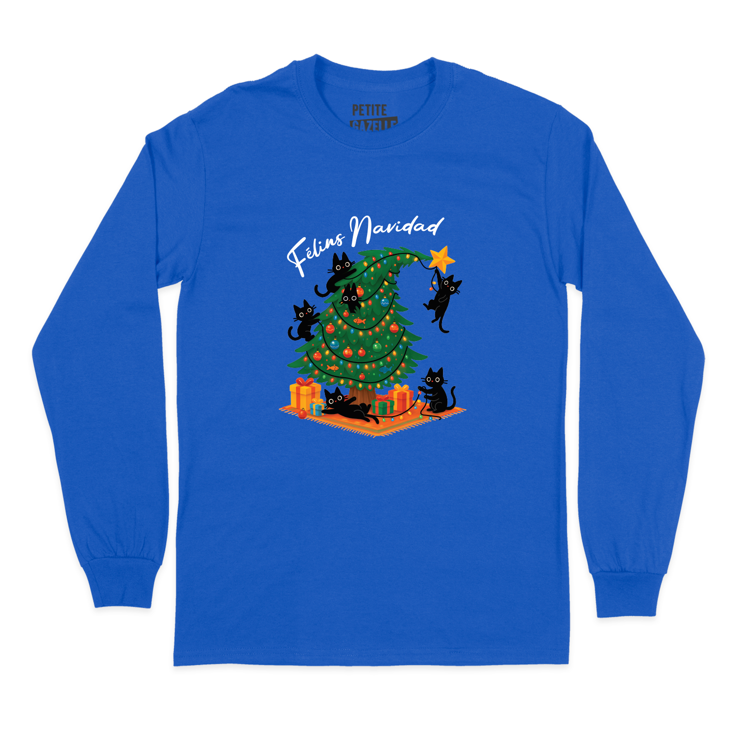 T-SHIRT À MANCHES LONGUES | Félins Navidad