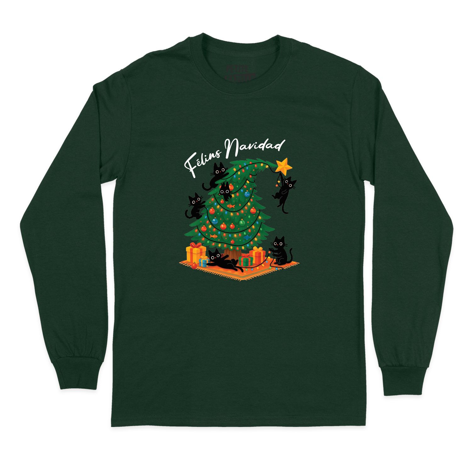 T-SHIRT À MANCHES LONGUES | Félins Navidad