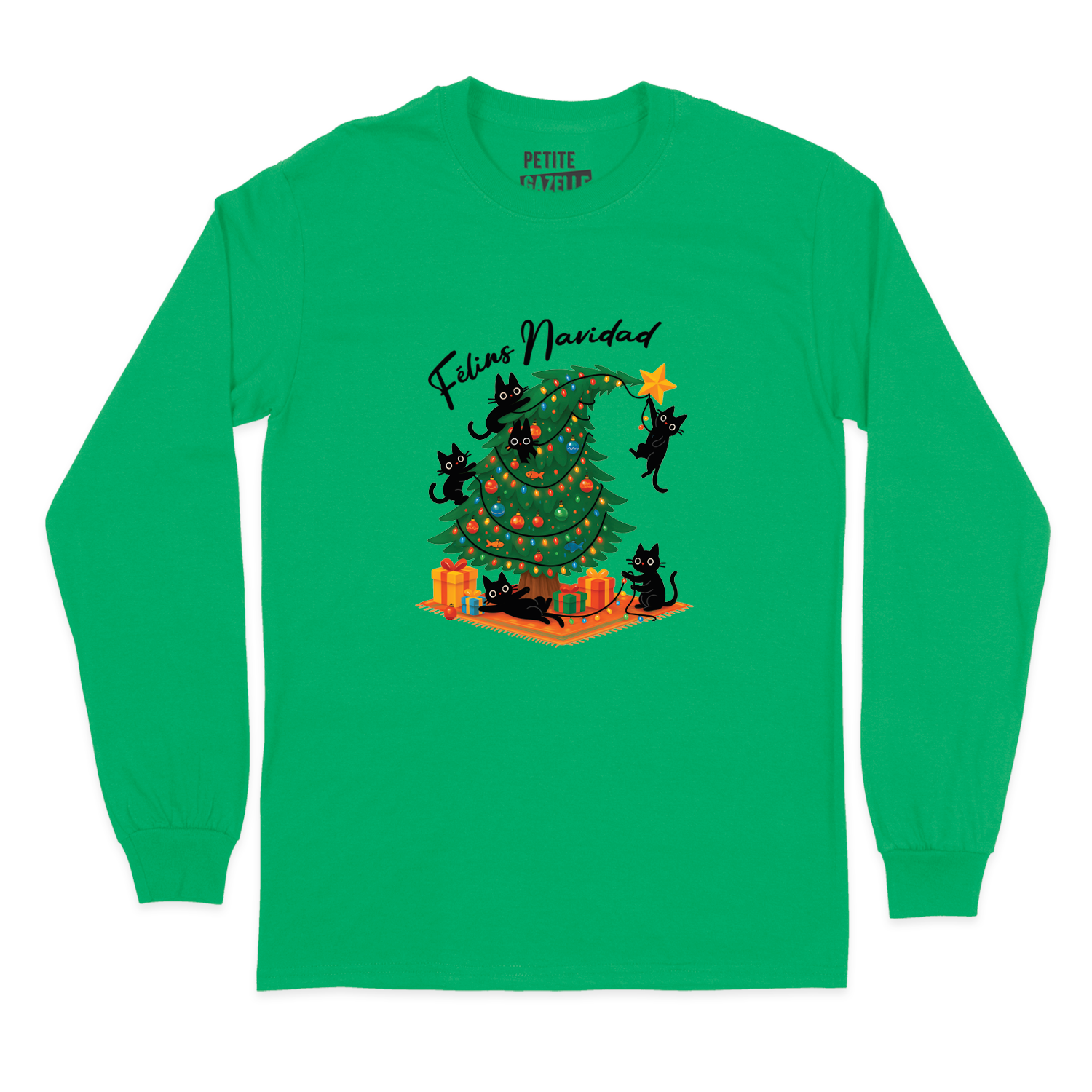 T-SHIRT À MANCHES LONGUES | Félins Navidad