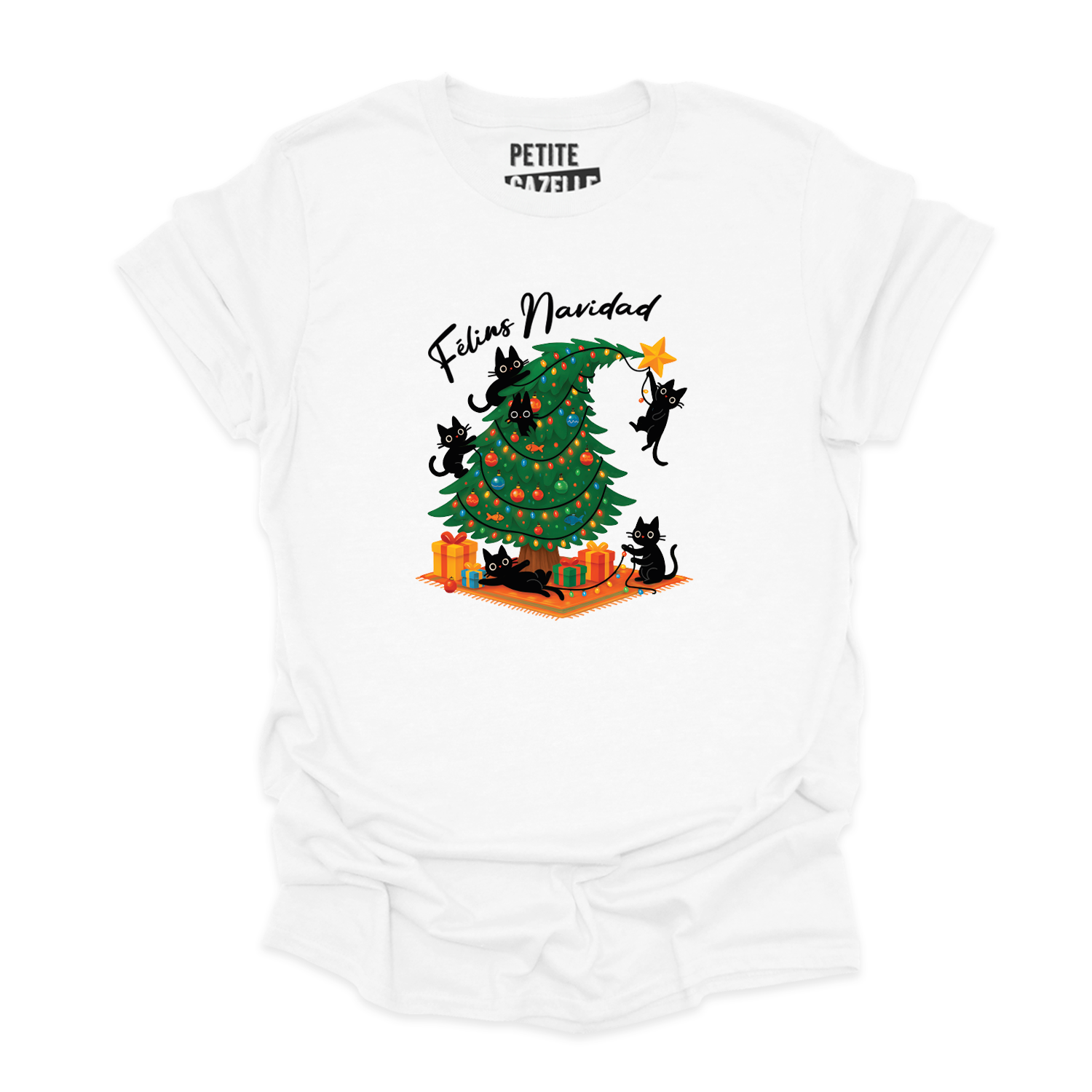 T-SHIRT COL ROND | Félins Navidad