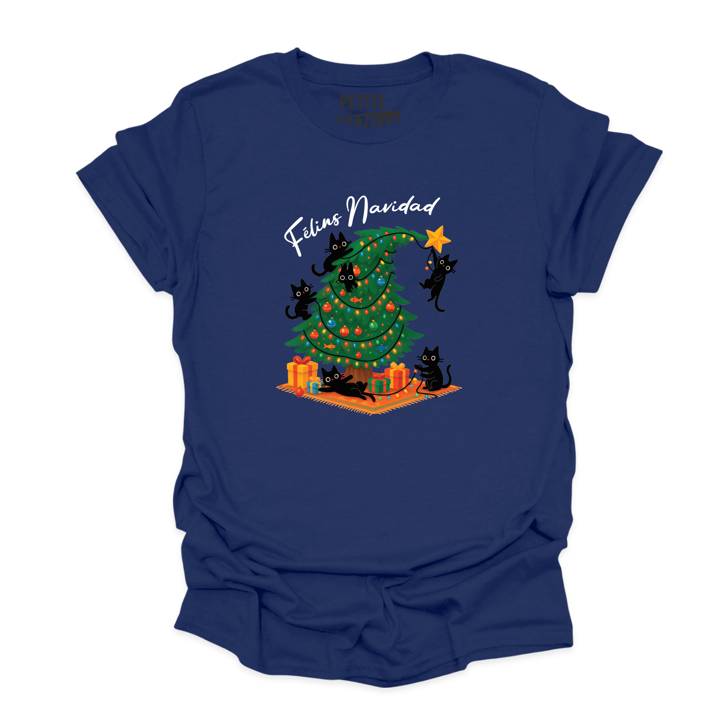 T-SHIRT COL ROND | Félins Navidad