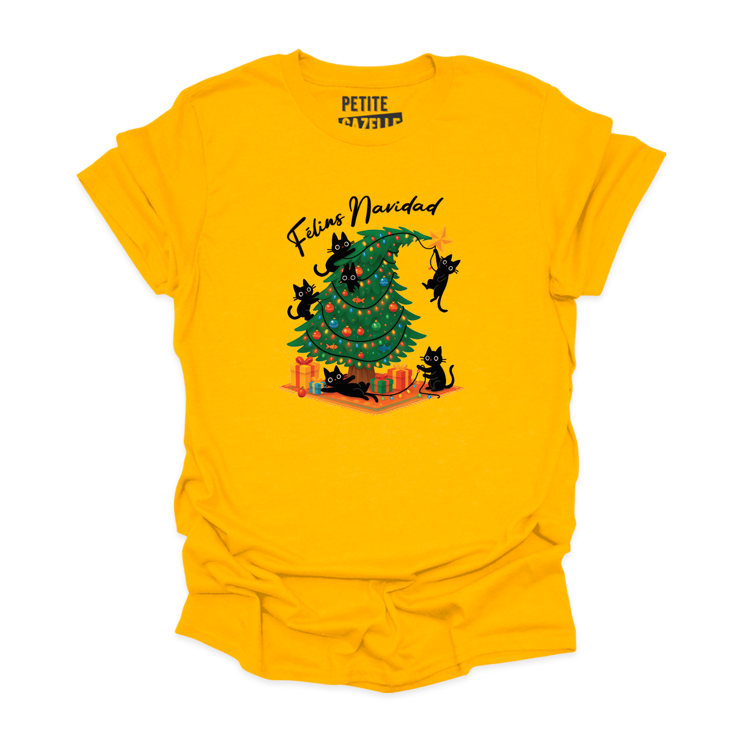 T-SHIRT COL ROND | Félins Navidad
