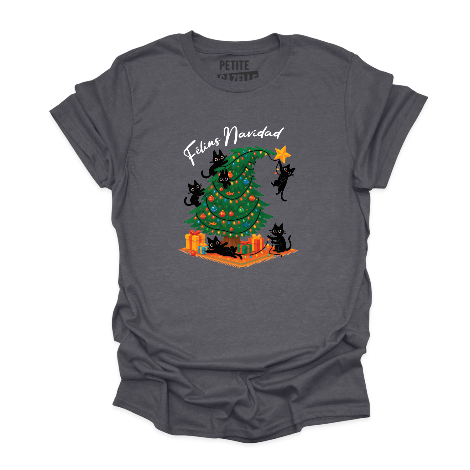 T-SHIRT COL ROND | Félins Navidad