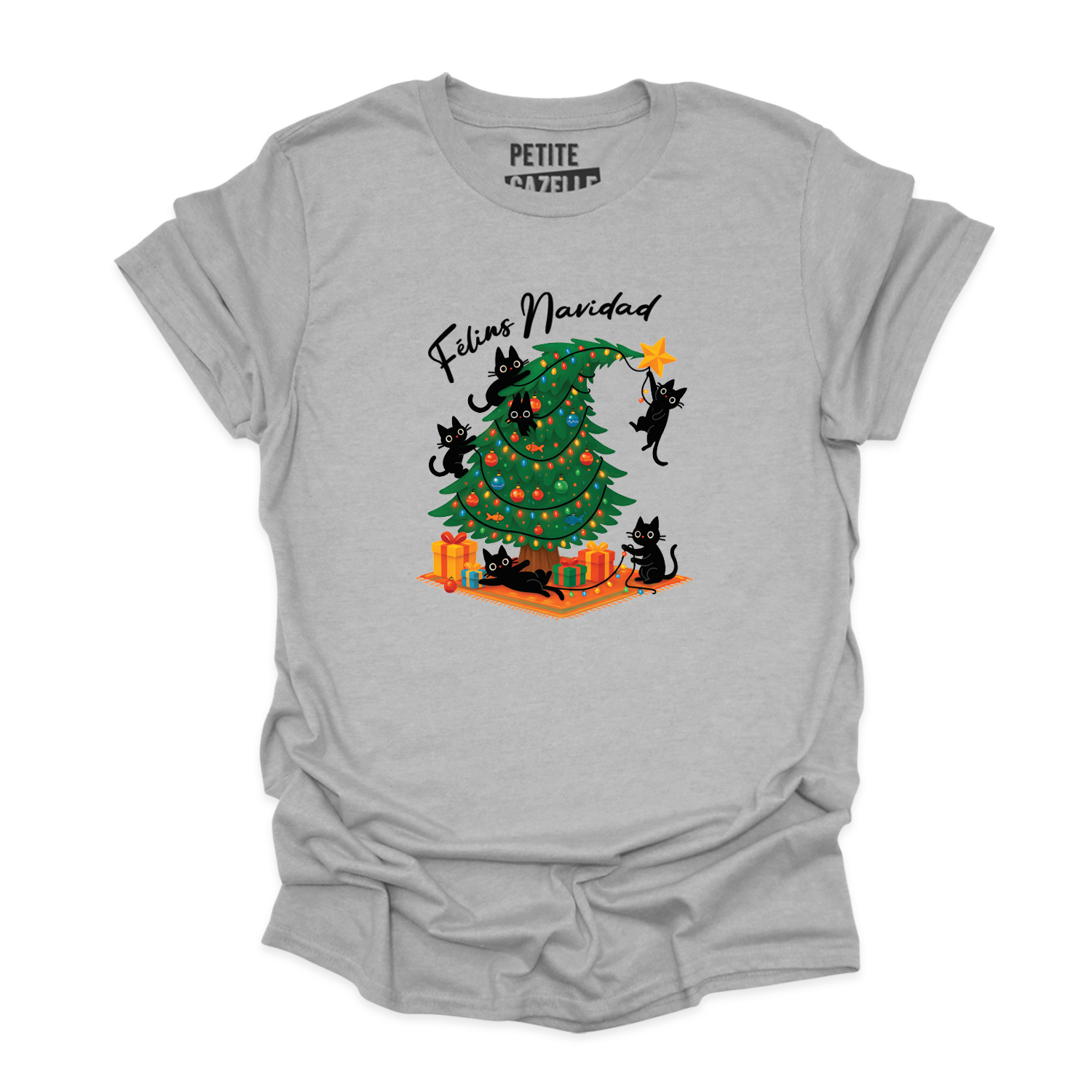 T-SHIRT COL ROND | Félins Navidad