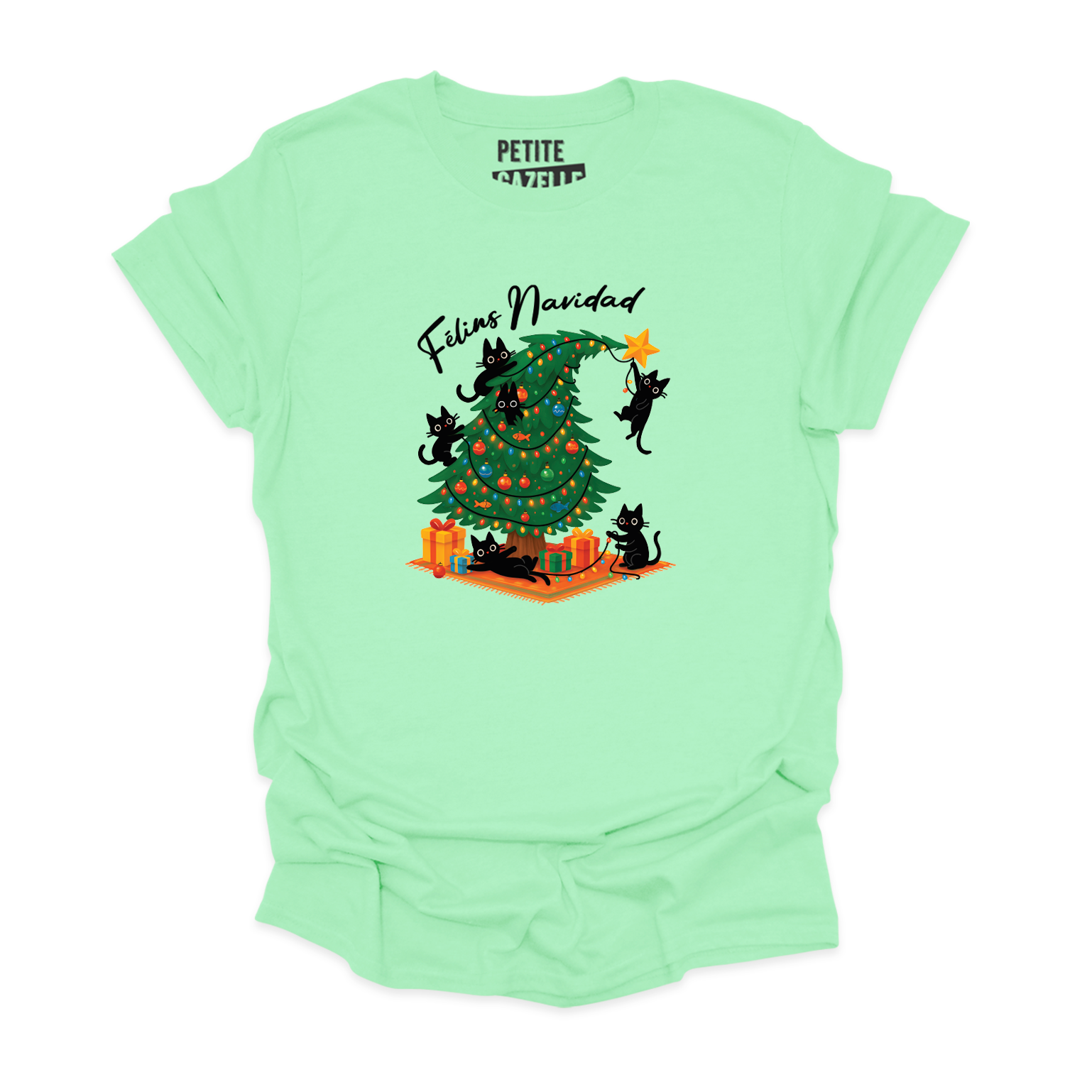 T-SHIRT COL ROND | Félins Navidad